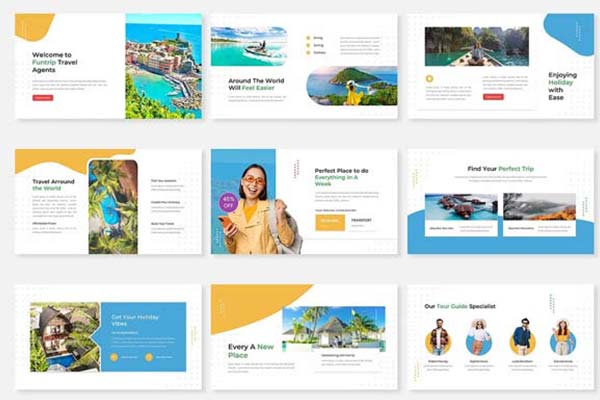 Travel Agent PowerPoint Editable Template