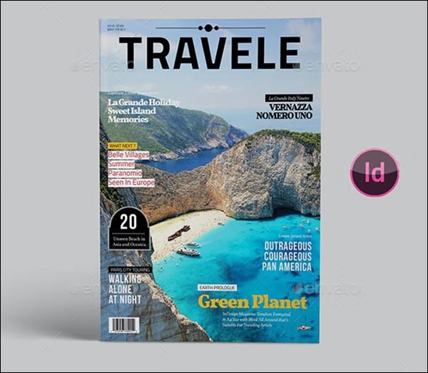 Modern Travel Magazine Template