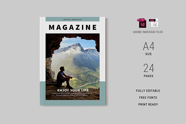Travel Magazine Commercial Template