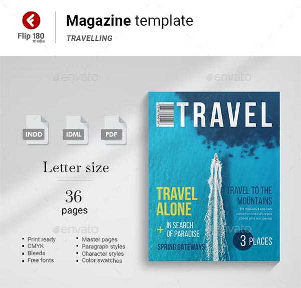 Travel Magazine PSD Design