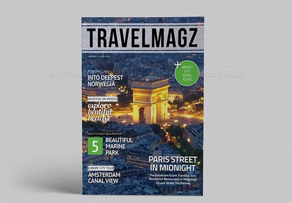 Travel Magazine Template Design