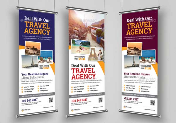 Travel Rollup Banner Signage Design