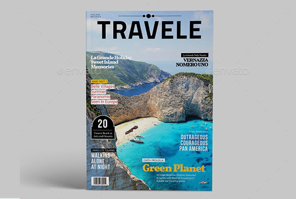 Traveling Magazine Template