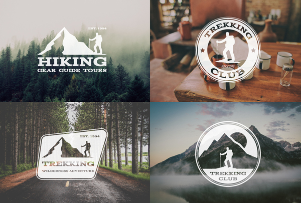 Trekking Adventure Badges & Logos