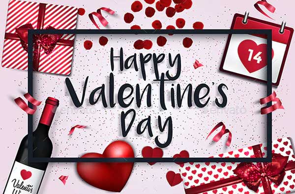 Trendy Valentines Day Greeting Cards Design