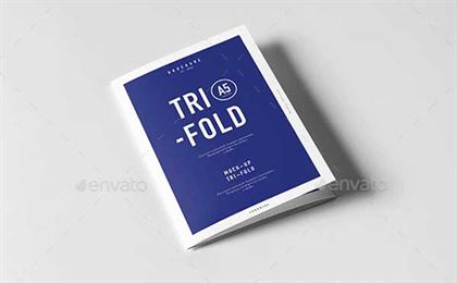 Tri-Fold A5 Brochure Mock-up