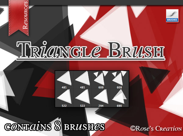Triangle Brush Set