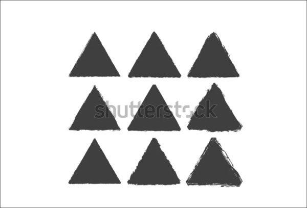 Triangle PSD Brush Texture Stamp