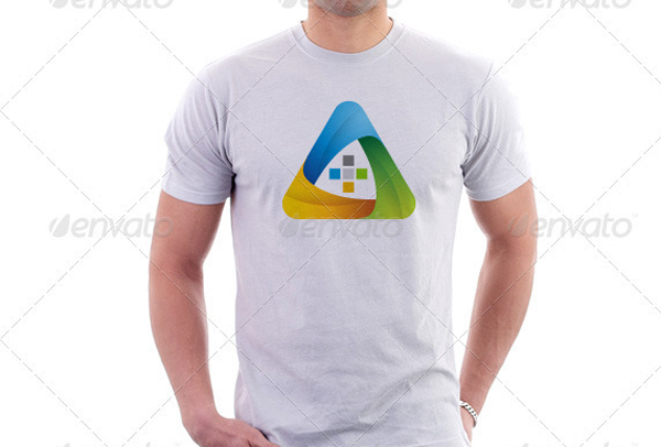 Triangle Plus Logo Template