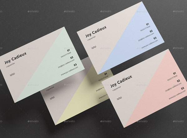 Triangle Soft Business Cards Template