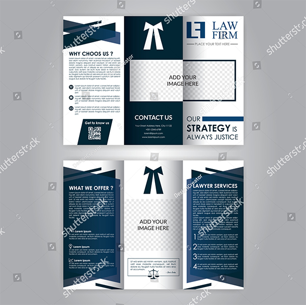 Trifold Law Firm Brochure Template