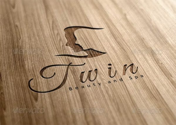 Twin Beauty and Spa Logo Template