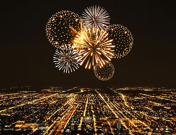 Twinkle Gif Animated Fireworks Photoshop Action