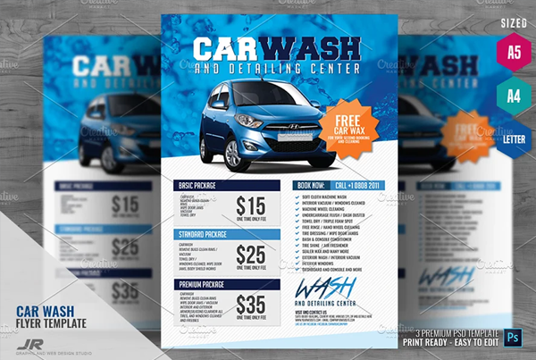 Ultimate Car Wash Services Flyer Template