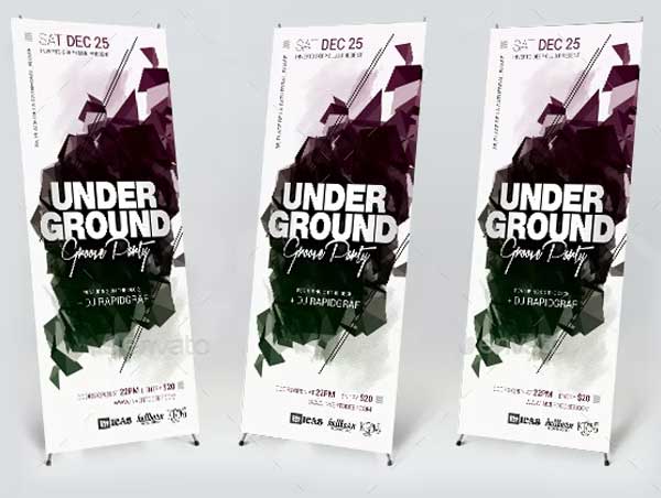 Underground Party Event Banner