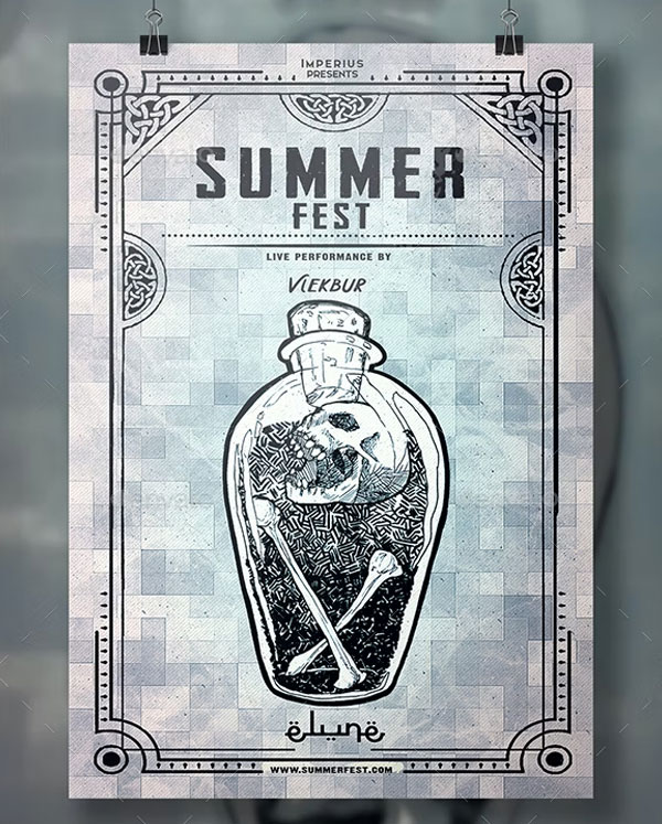Unique Summer Fest Flyer Template