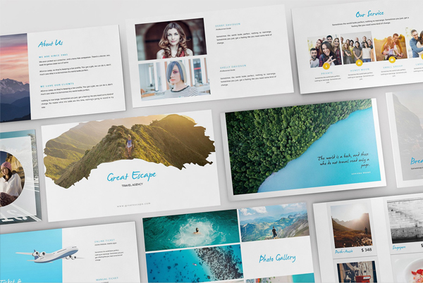 Unique Travel Agency PowerPoint Template