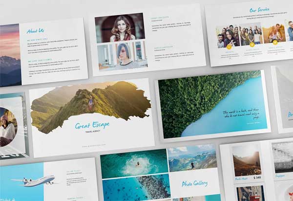 Unique Travel Agency PowerPoint Template