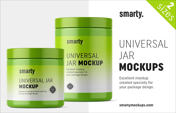 Universal Jar Mockup Template