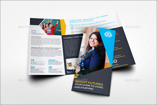 University - College Tri- Fold Brochure Template