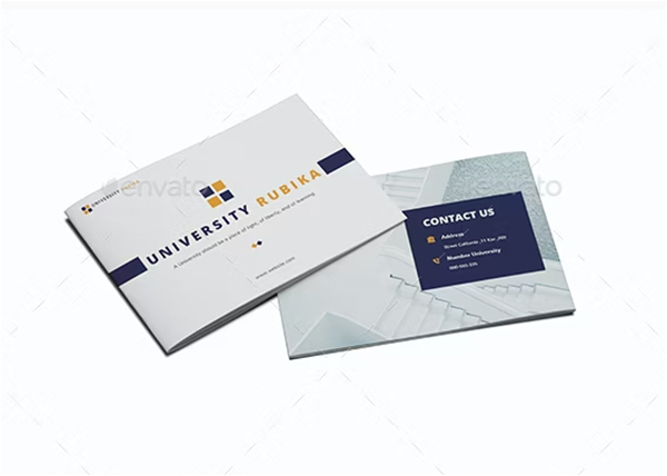 University A5 Brochure Template