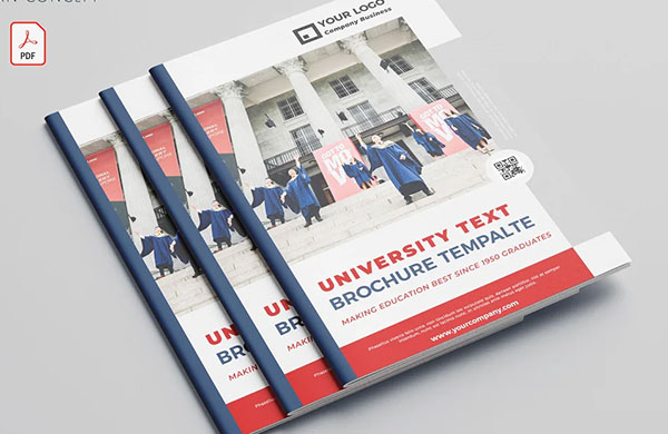 University Book Flyer Photoshop Template