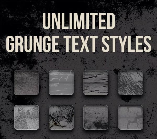 Unlimited Grunge Text Styles