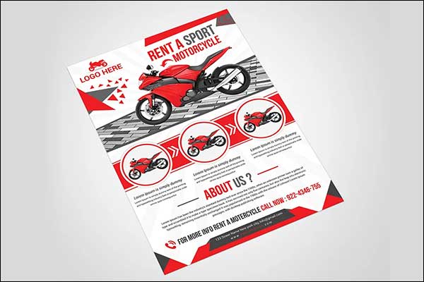 Motorcycle Rental Flyer