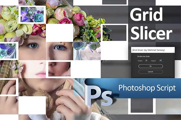 Grid Slicer Photoshop Script Actions
