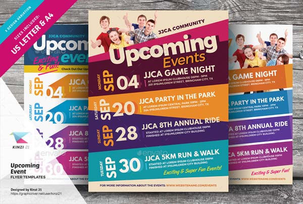 Upcoming Events Flyer Templates