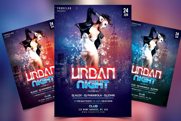 Urban Night Dj Flyer Template