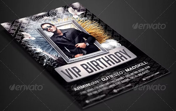 VIP Birthday Party Flyer Template