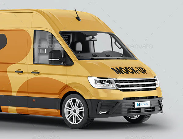 VW Crafter Van Mockup