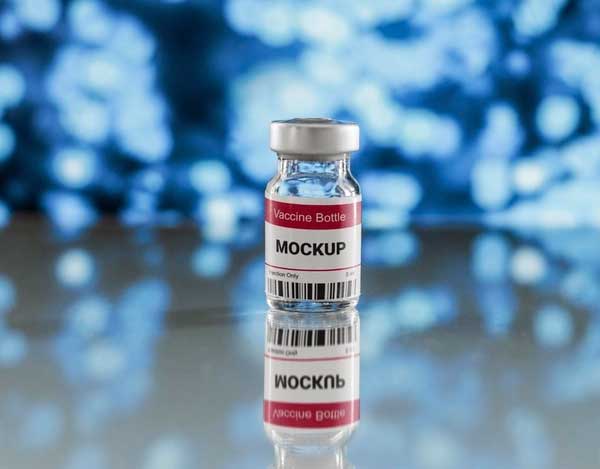 Vaccine Vial Mockup Free Psd