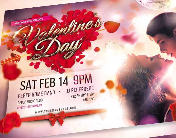 Valentine Romantic Couple Event Invitation