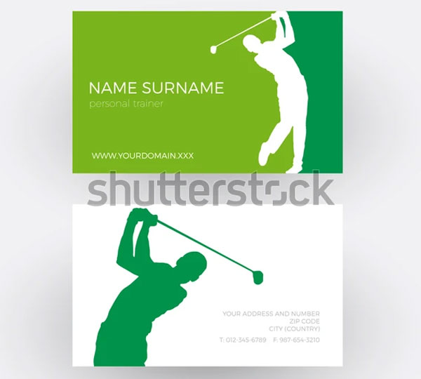 Vector Abstract Golf Club Competition Banner