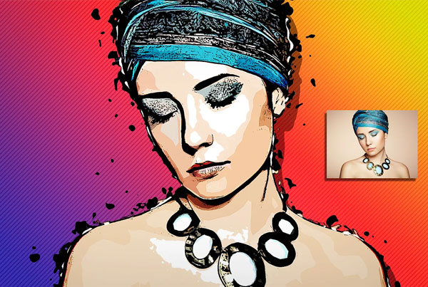 Vector Art Color Photoshop Action