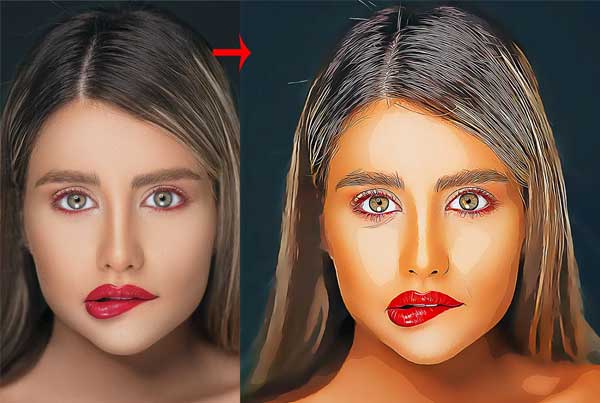 Vector Art Effect Photoshop Action