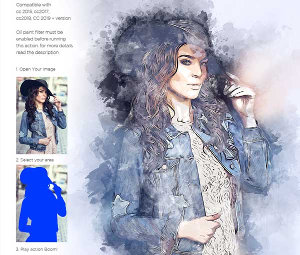 Vector Art Realistic Photoshop Action