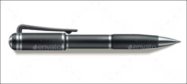 Vector Ballpoint Pen Mockup