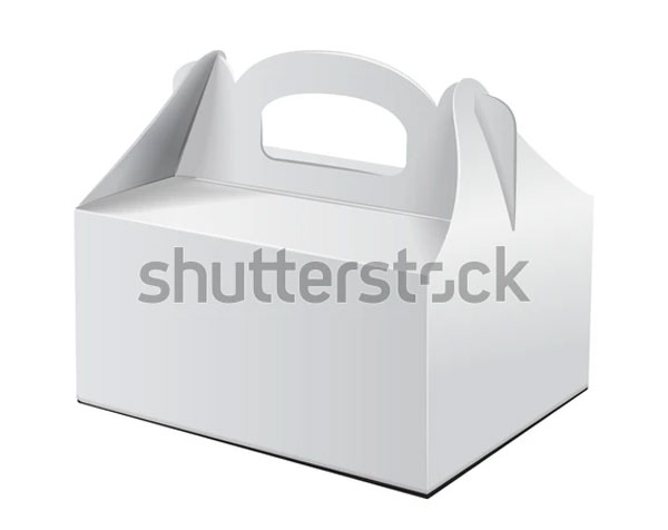 Vector Box Mockup For Cake