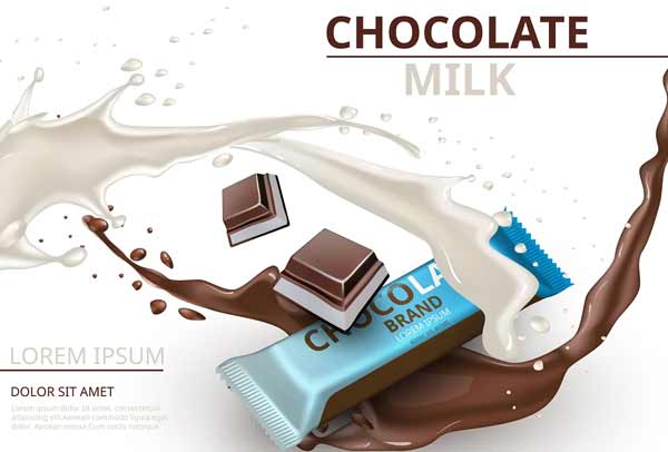 Vector Chocolate Bar Milk Mockup