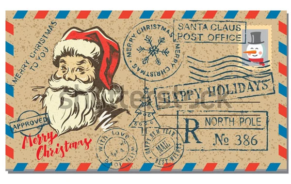 Vector Christmas Post Card