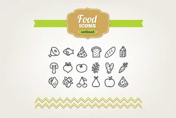 Vector Hand Drawn Food Icons