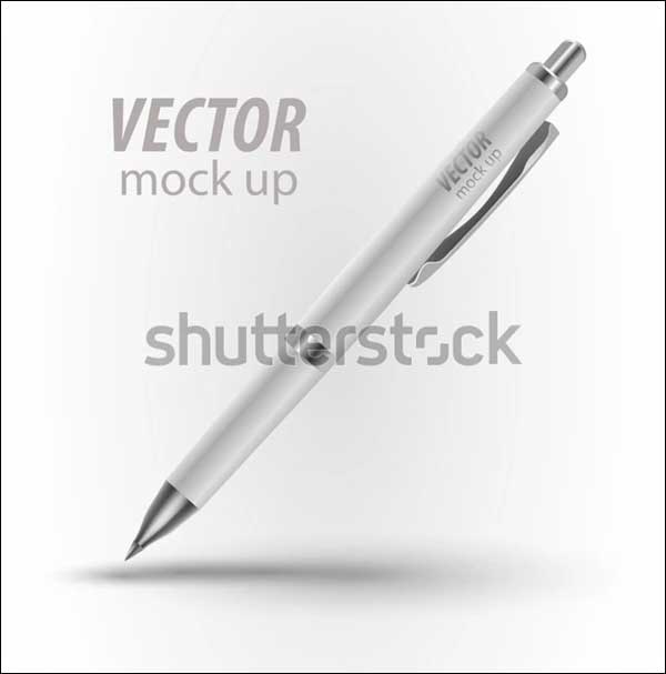Vector Illustration Pen Mockup