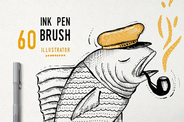 Vector Ink Pen Brush