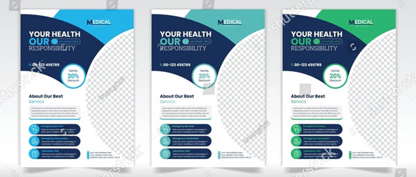 Vector Medical Healthcare Flyer Design Download