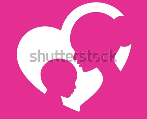 Vector Mother And Baby Icon