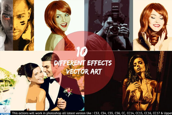 Vector Multi Art - Photoshop Action