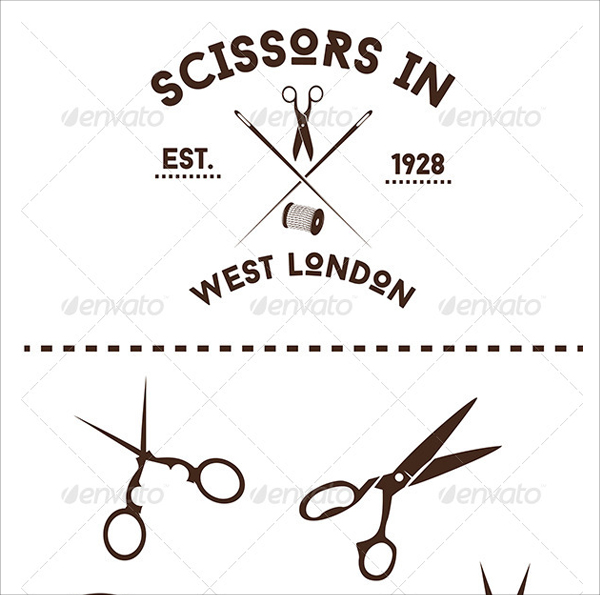 Vector Scissors in Logo